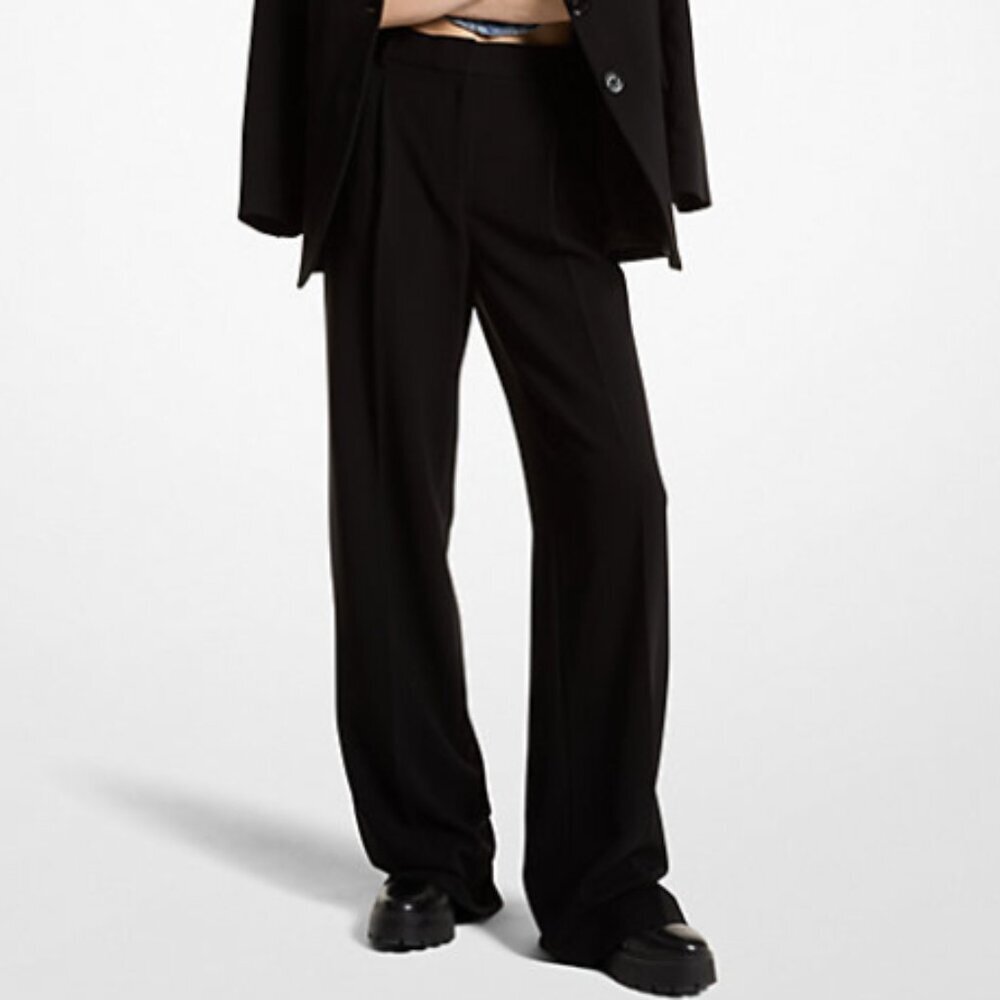 Michael Kors Carolyn Double Crepe Sablé Trousers Size 4